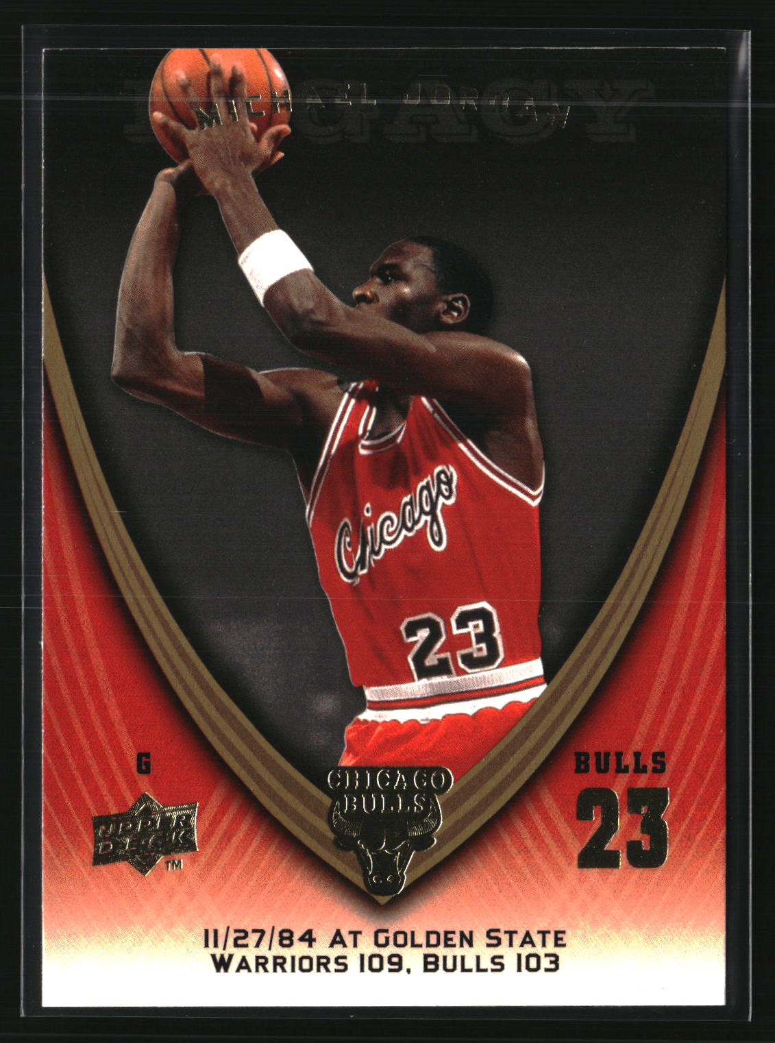 Michael Jordan 2008-09 Upper Deck Michael Jordan Legacy Collection #16