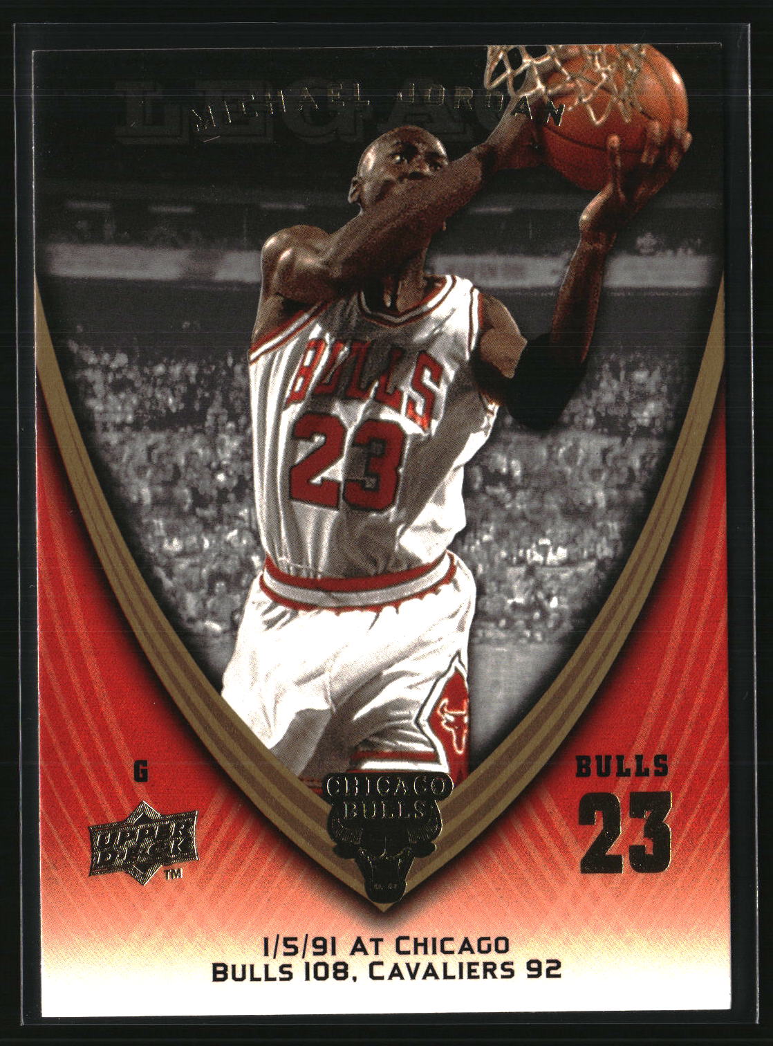 Michael Jordan 2008-09 Upper Deck Michael Jordan Legacy Collection #458