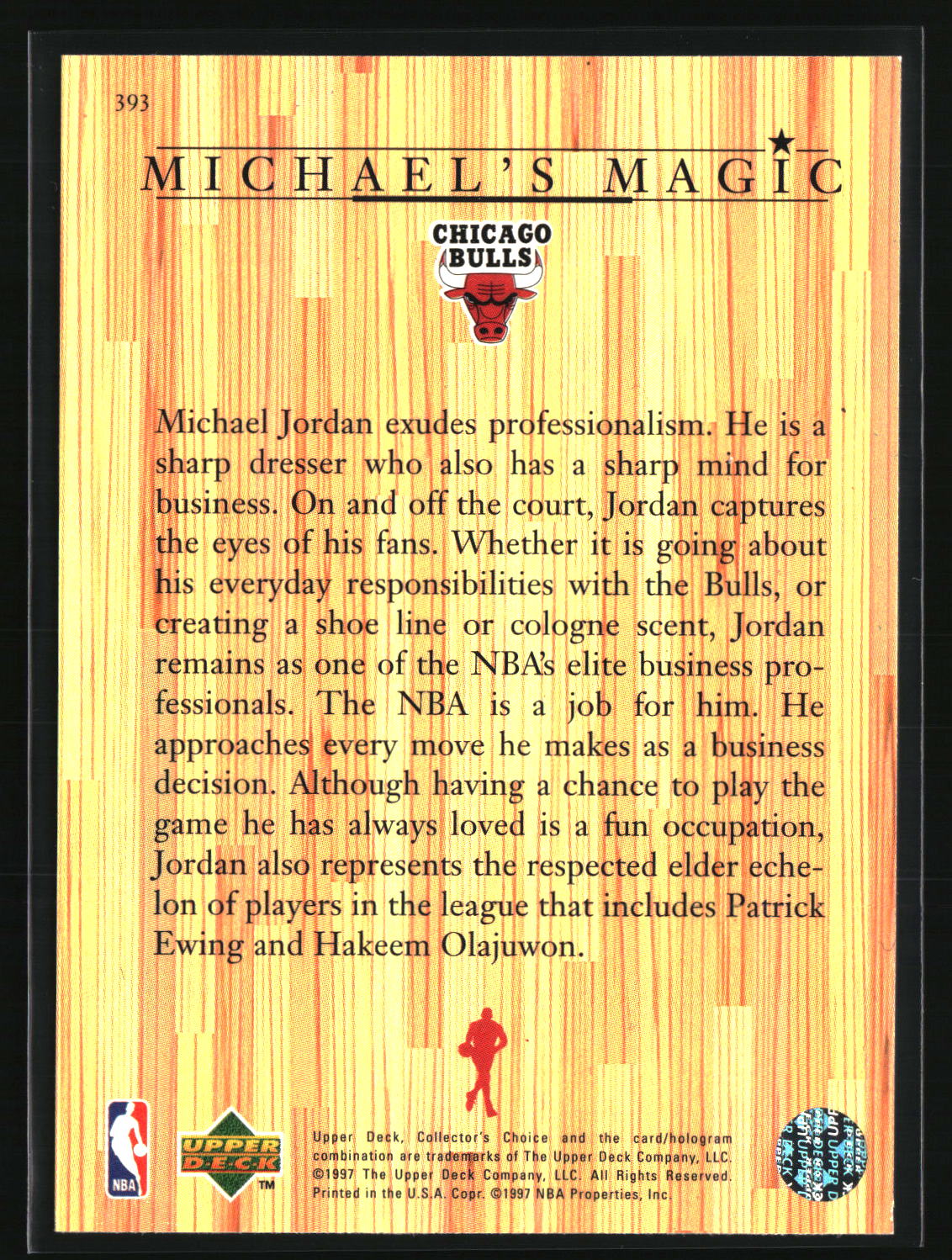 Michael Jordan 1997-98 Collector's Choice #393