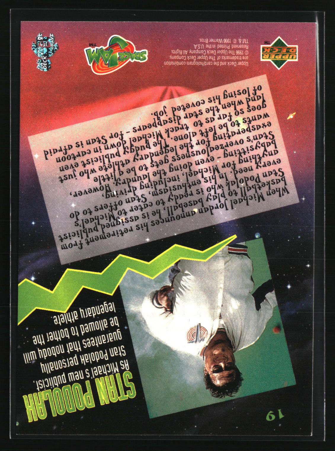 Stan Podolak 1996 Upper Deck Space Jam #19