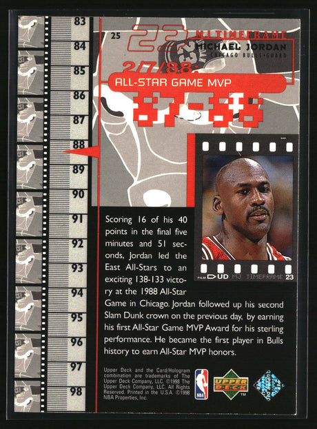 Michael Jordan 1998 Upper Deck Michael Jordan Living Legend #25