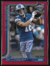 Isaac TeSlaa 2025 Topps Chrome Rookie Autographs Magenta Refractor #RA-ITS #/399