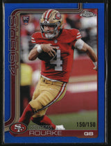 Kurtis Rourke 2025 Topps Chrome Blue Refractor #307 #/150