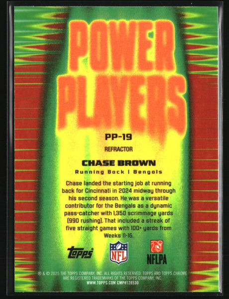 Caleb Williams 2025 Topps Chrome Power Players Refractor #PP-7