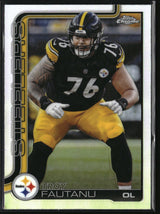Troy Fautanu 2025 Topps Chrome Topps Refractor #256