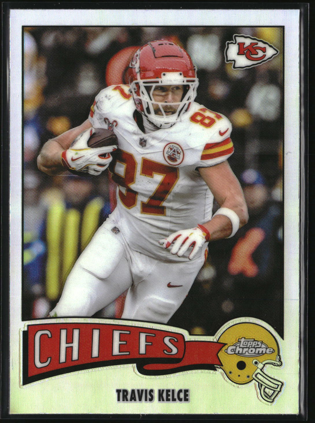Travis Kelce 2025 Topps Chrome 1975 Topps Refractor #1975-17