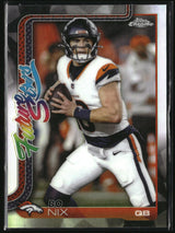 Bo Nix 2025 Topps Chrome Future Stars Refractor #FS-15