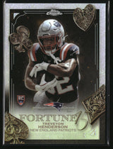 TreVeyon Henderson 2025 Topps Chrome Fortune 15 Refractor #F15-26