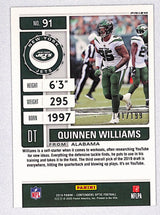 Quinnen Williams 2019 Panini Contenders Optic Red #91 #/199