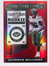 Quinnen Williams 2019 Panini Contenders Optic Red #91 #/199