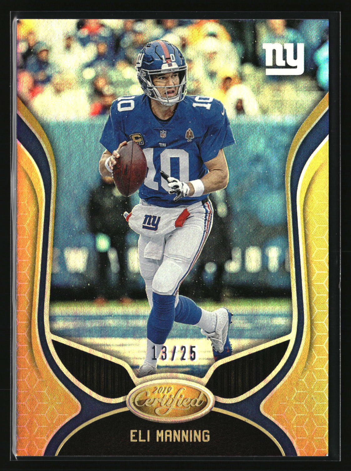 Eli Manning 2019 Panini Certified Mirror Gold #54 #/25