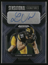 Lukas Van Ness 2023 Panini Prizm Draft Picks Sensational Signatures #SS-LVN