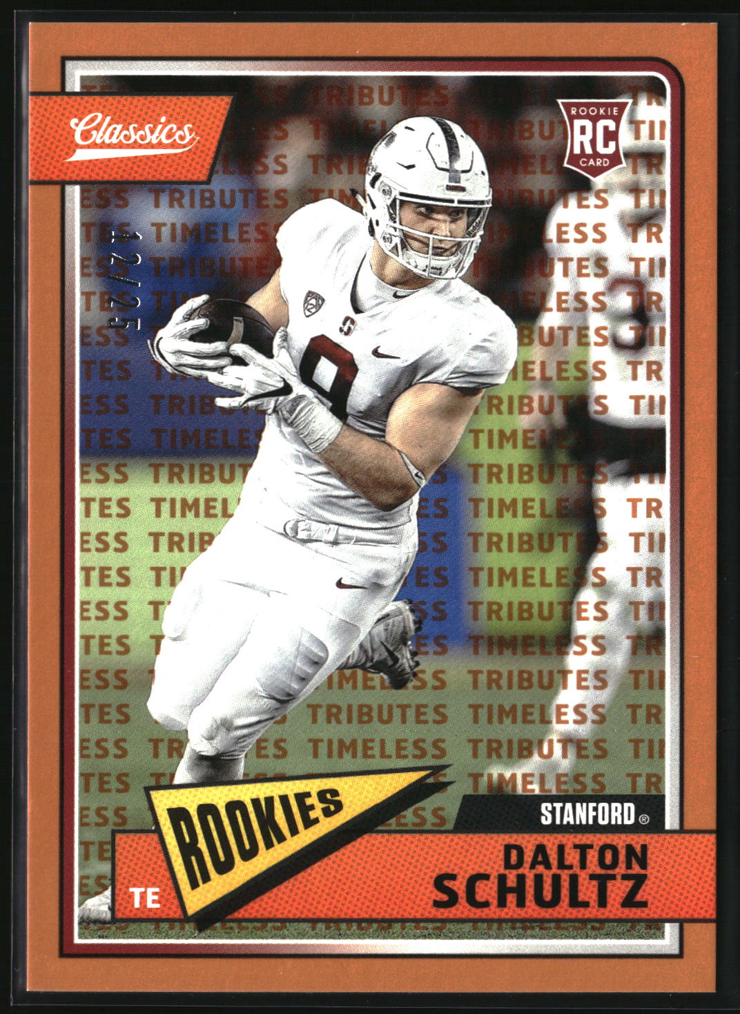Dalton Schultz 2018 Panini Classics Timeless Tributes Orange #293 #/25