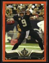 Drew Brees 2013 Topps Chrome Orange Refractors #25