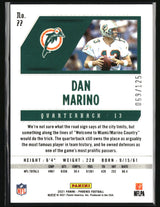 Dan Marino 2021 Panini Phoenix Purple #77 #/125
