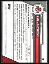Emeka Egbuka 2023 Bowman U Chrome Purple Mini-Diamond Refractor #115 #/399