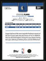 Cooper Flagg 2025-26 Topps #201