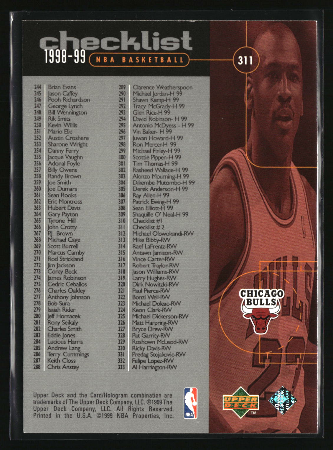Michael Jordan 1998-99 Upper Deck #311