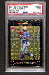 Calvin Johnson 2007 Topps Chrome Xfractors #TC200 PSA 9
