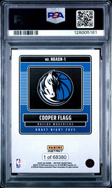 Cooper Flagg 2025 Panini Instant NBA Draft Night #NBADN-1 PSA 9