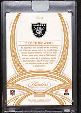 Brock Bowers 2025 Panini Flawless All-Pro Gem Diamond #3 #/5