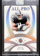 Brock Bowers 2025 Panini Flawless All-Pro Gem Diamond #3 #/5