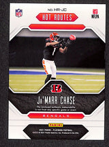 Ja'Marr Chase 2021 Panini Playbook Hot Routes Gold #HR-JC #/149