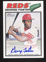 George Foster 2026 Topps Heritage Real One Autographs #77RO-GF
