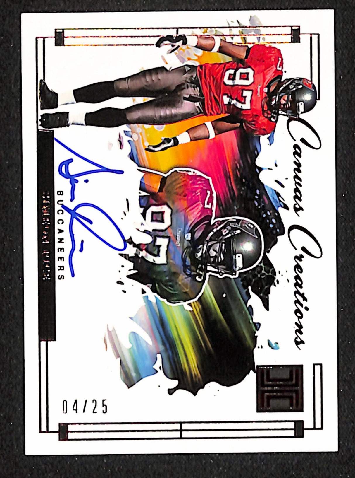 Simeon Rice 2024 Impeccable Canvas Creations Signatures Bronze #CC-SRE #/25