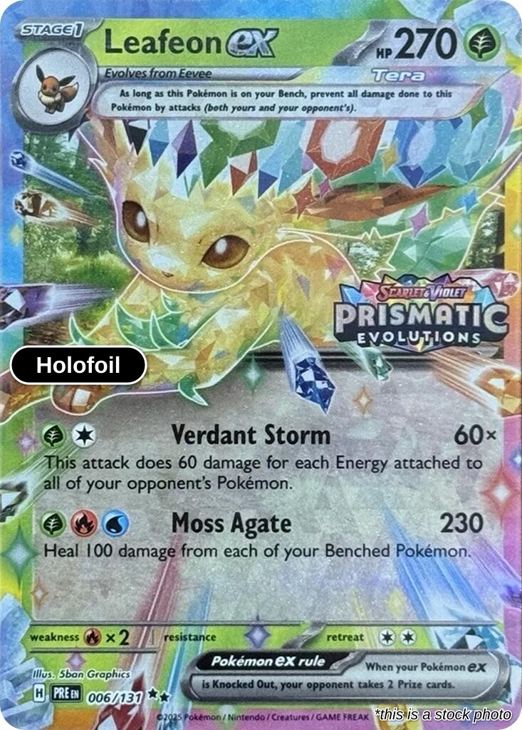 Leafeon ex - 006/131 (Prismatic Evolutions Stamp)