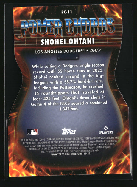 Shohei Ohtani 2026 Bowman Power Chords #PC-11