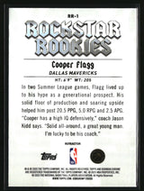 Cooper Flagg 2025-26 Bowman Rockstar Rookies Refractor #RR-1