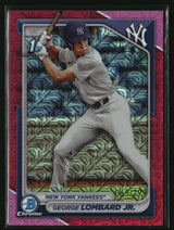 George Lombard Jr. 2024 Bowman Chrome Prospects Mojo Fuchsia Ref #BCP-79 #/299