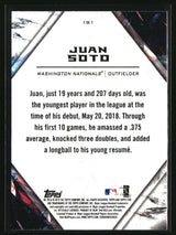 Juan Soto 2018 Topps Fire #181