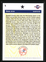 Derek Jeter 1992 Upper Deck Minor League #5