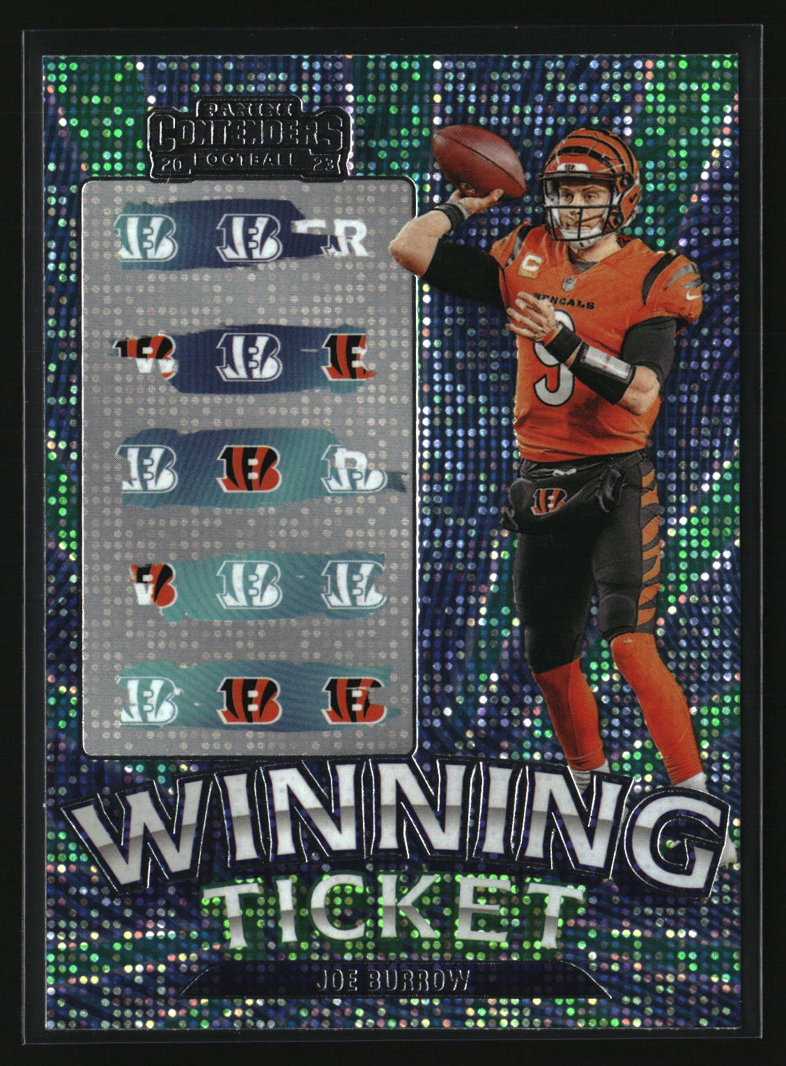 Joe Burrow 2023 Panini Contenders Winning Ticket #9