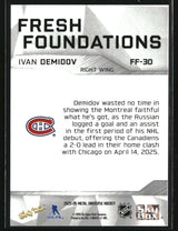 Ivan Demidov 2025-26 SkyBox Metal Universe Fresh Foundations #FF-30