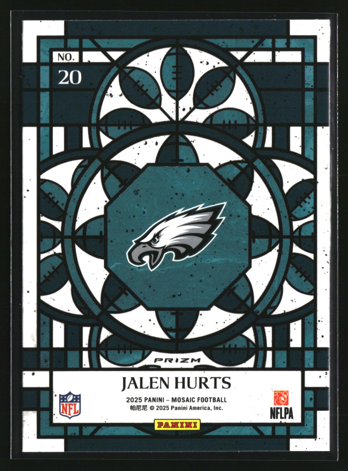 Jalen Hurts 2025 Panini Mosaic Stained Glass #20