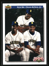 Ken Sr., Craig &amp; Ken Jr. 1992 Upper Deck #85