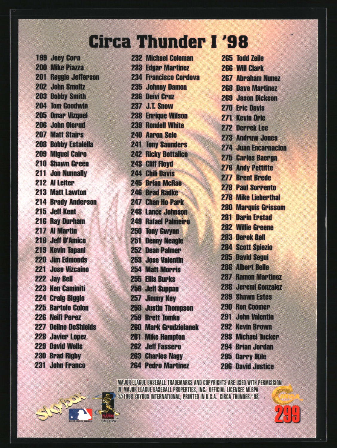 Ken Griffey, Jr. 1998 Circa Thunder #299