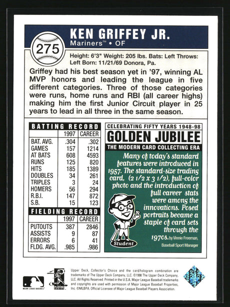 Ken Griffey Jr. 1998 Collector's Choice #275