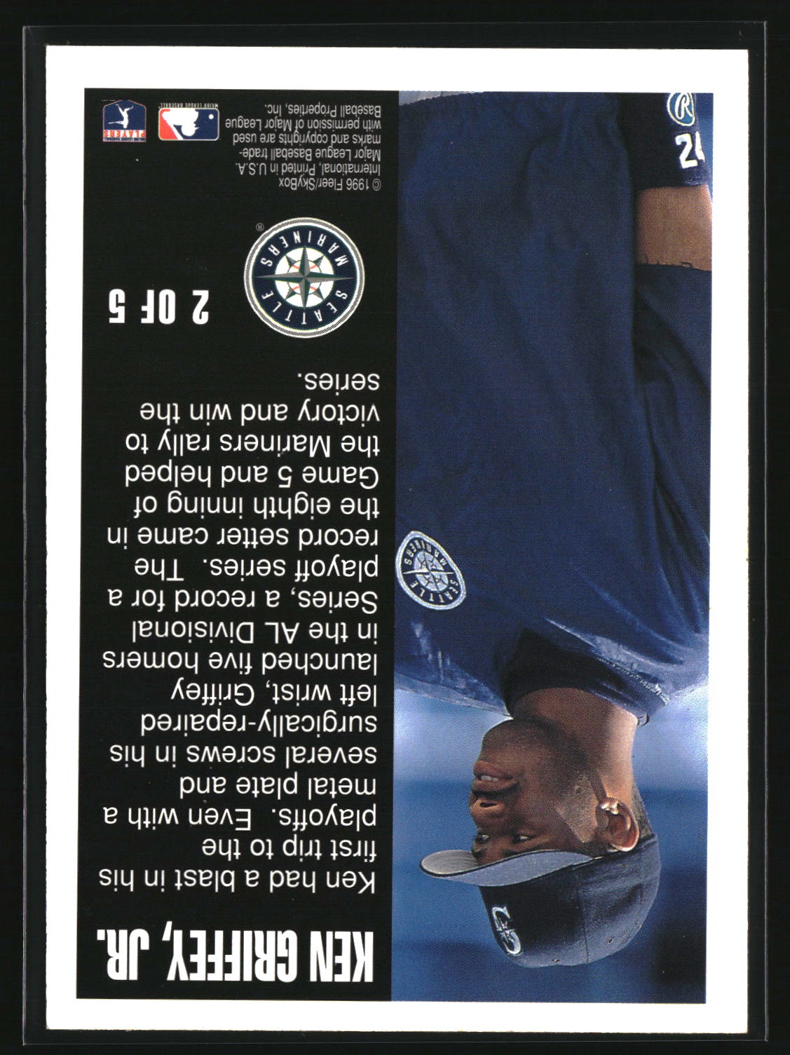 Ken Griffey Jr. 1996 Fleer Post-Season Glory #2