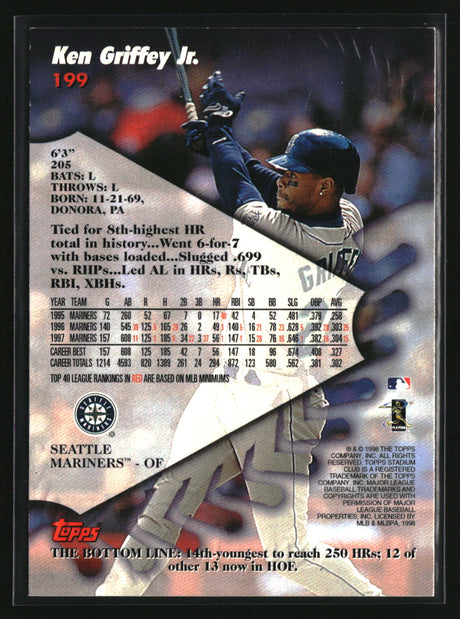 Ken Griffey Jr. 1998 Stadium Club #199