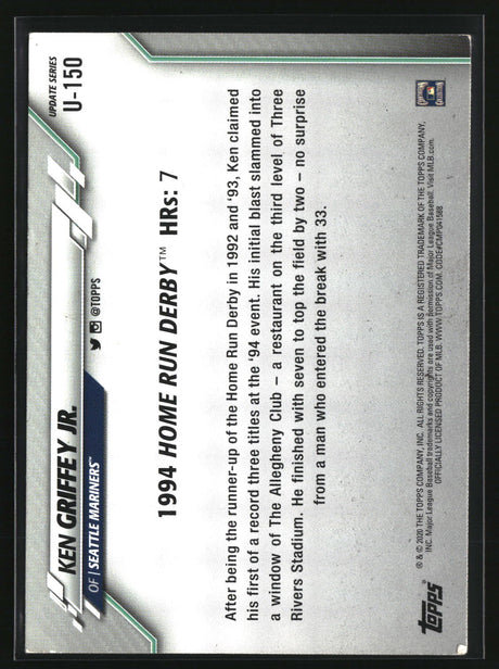 Ken Griffey Jr. 2020 Topps Update #U-150