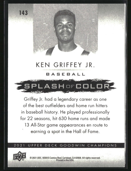 Ken Griffey Jr. 2021 Upper Deck Goodwin Champions #143