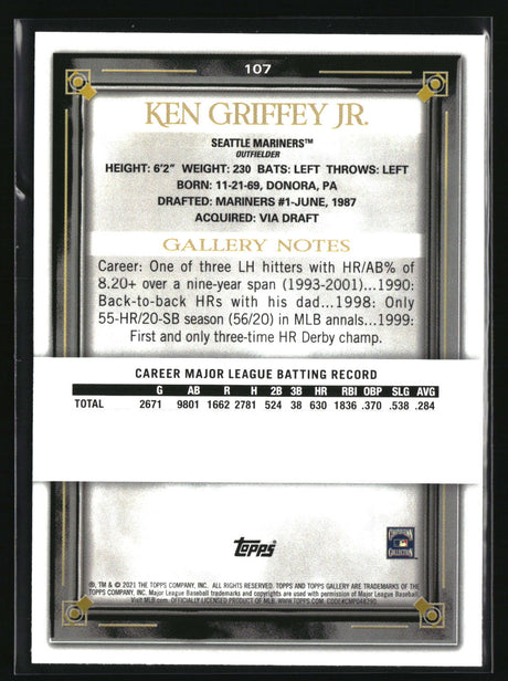 Ken Griffey Jr. 2021 Topps Gallery #107