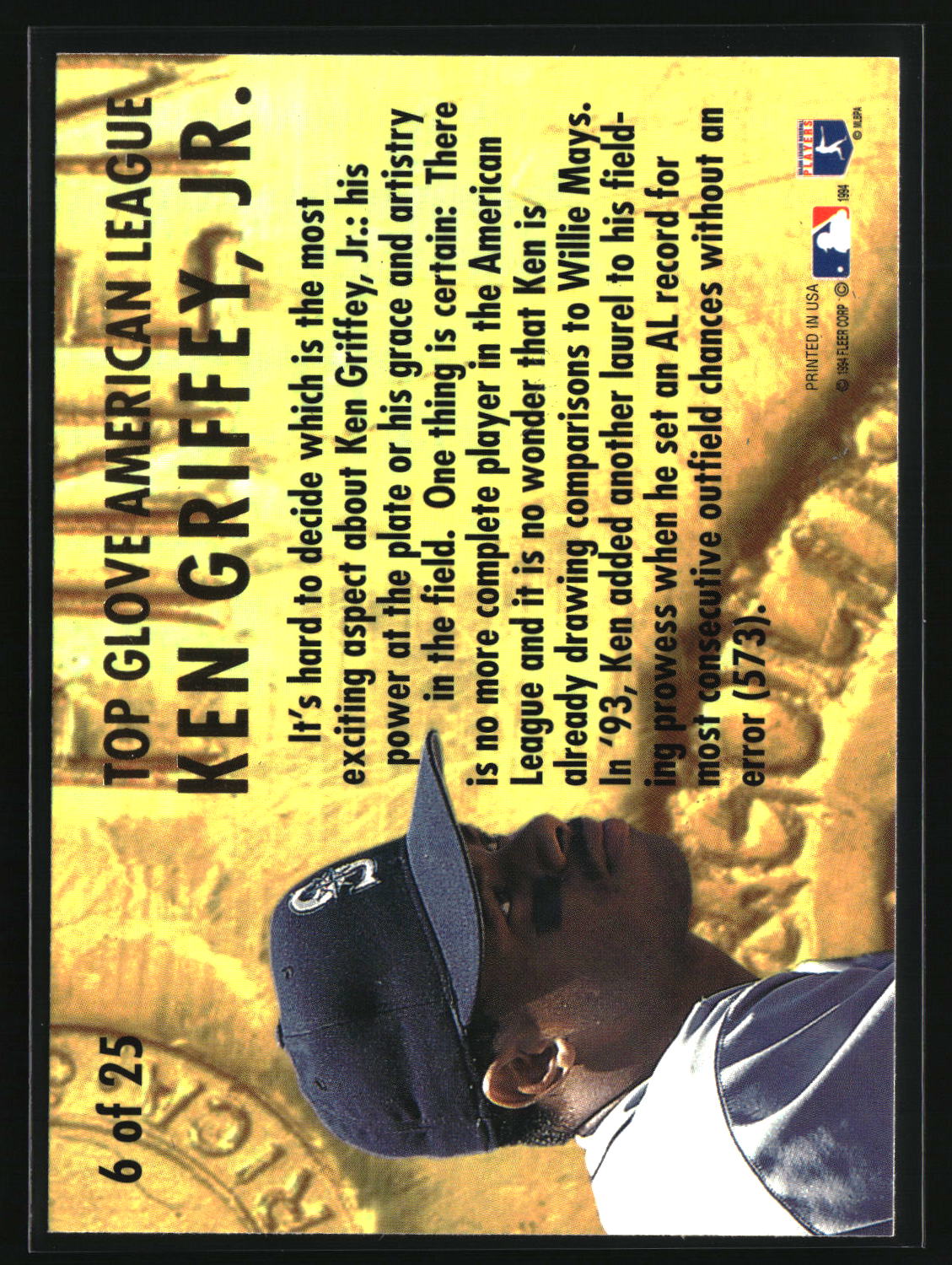 Ken Griffey, Jr. 1994 Ultra Award Winners #6