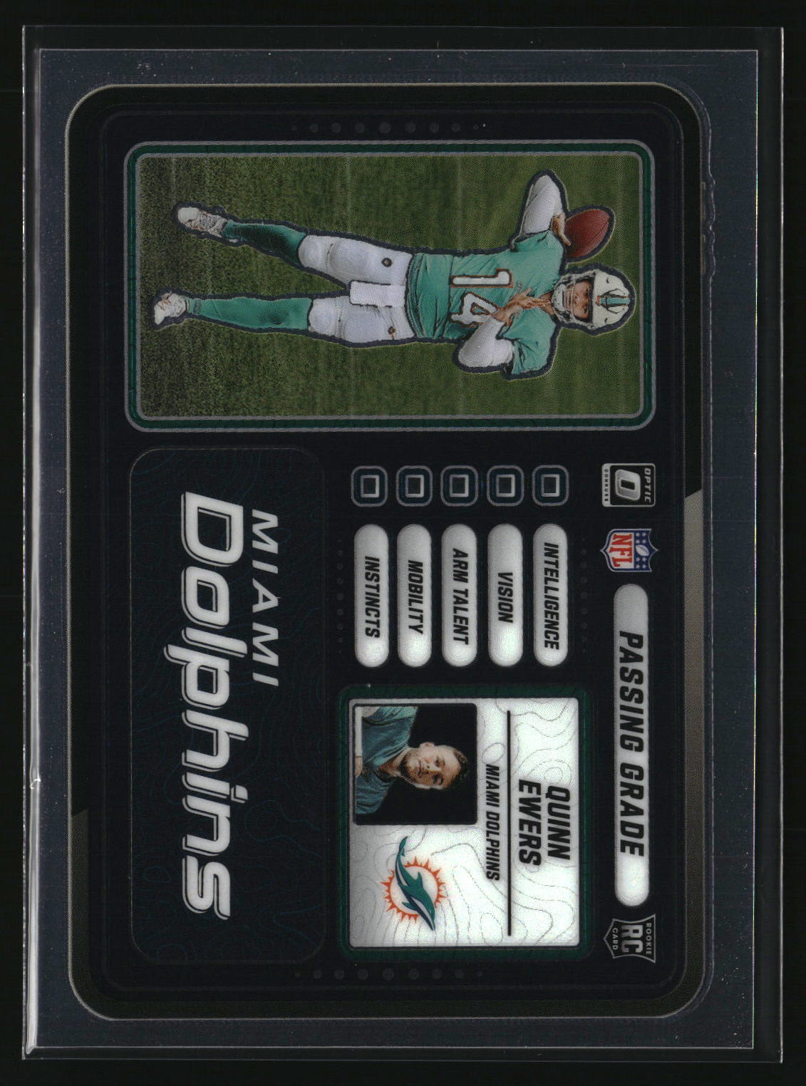Quinn Ewers 2025 Donruss Optic Passing Grade #4
