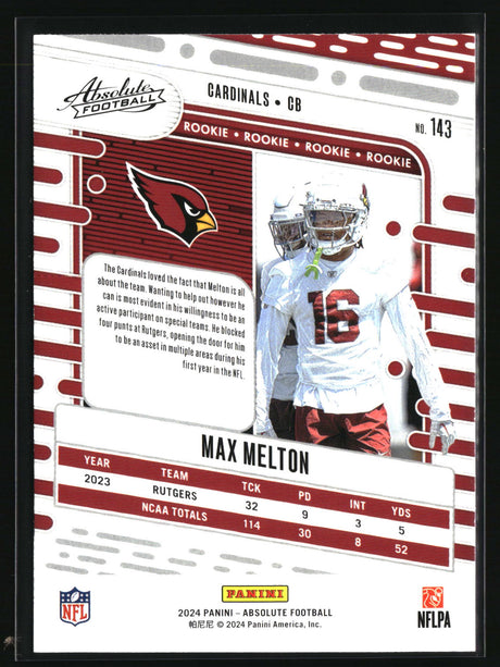 Max Melton 2024 Panini Absolute Retail #143