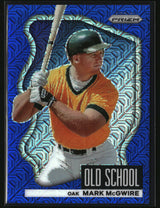 Mark McGwire 2022 Panini Prizm Old School Blue Mojo Prizm #OS-7 #/199